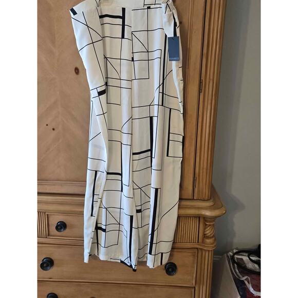 Eloquii Pull On Wide Leg Printer Dress Pants 16 - Picture 1 of 3